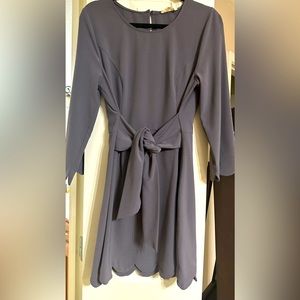 Boutique Entro Gray dress with Designed Bottom and Arms.